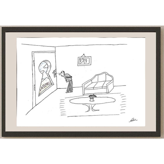 Nalan Atan 29x21cm Orijinal Karikatür BOD00896