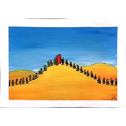 Başak Ürkmez 25x17cm Orijinal Karikatür BOD00897