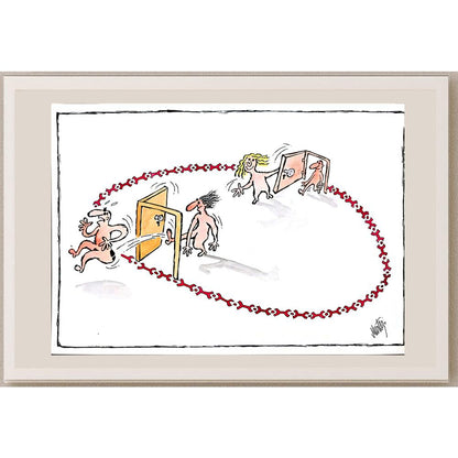 Murteza Albayrak 29x21cm Orijinal Karikatür BOD00898