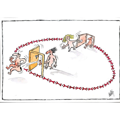 Murteza Albayrak 29x21cm Orijinal Karikatür BOD00898