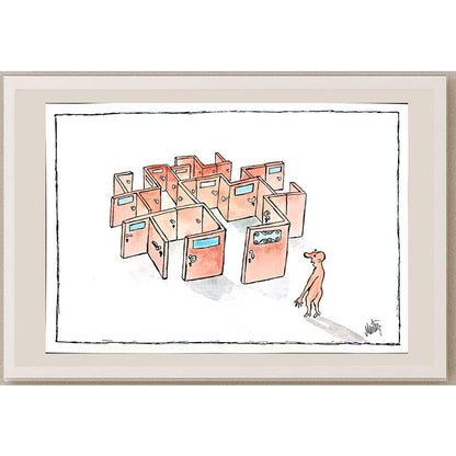 Murteza Albayrak 29x21cm Orijinal Karikatür BOD00899
