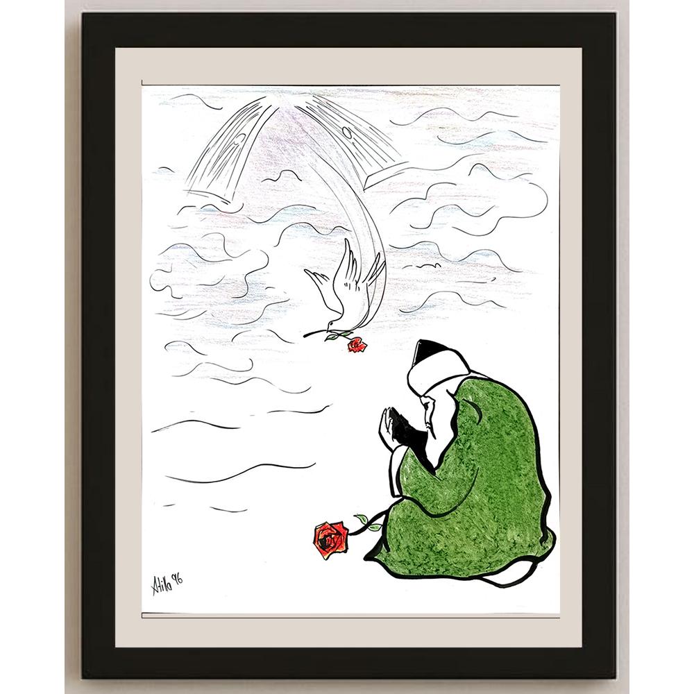 Atilla Tutel 25x20cm Orijinal Karikatür BOD00900