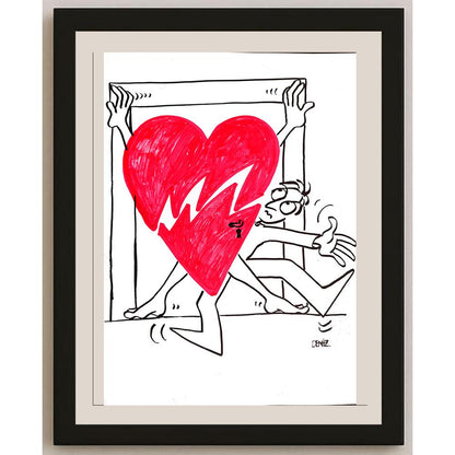 Deniz Koç 29x21cm Orijinal Karikatür BOD00902