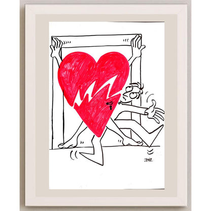 Deniz Koç 29x21cm Orijinal Karikatür BOD00902