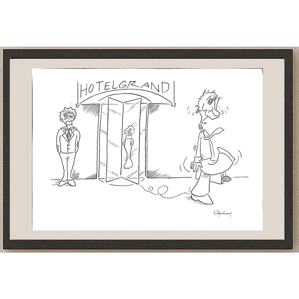Oğulcan Gökçe 35x25cm Orijinal Karikatür BOD00908