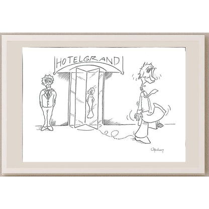 Oğulcan Gökçe 35x25cm Orijinal Karikatür BOD00908