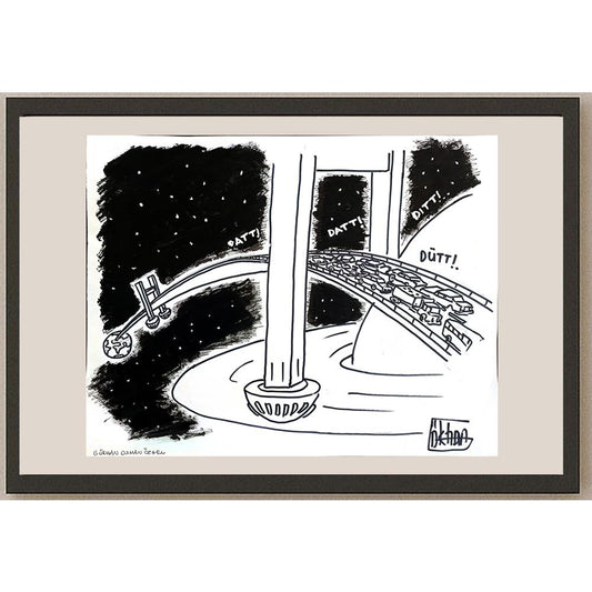 Gökhan Osman Özgen 43x30cm Orijinal Karikatür BOD00911