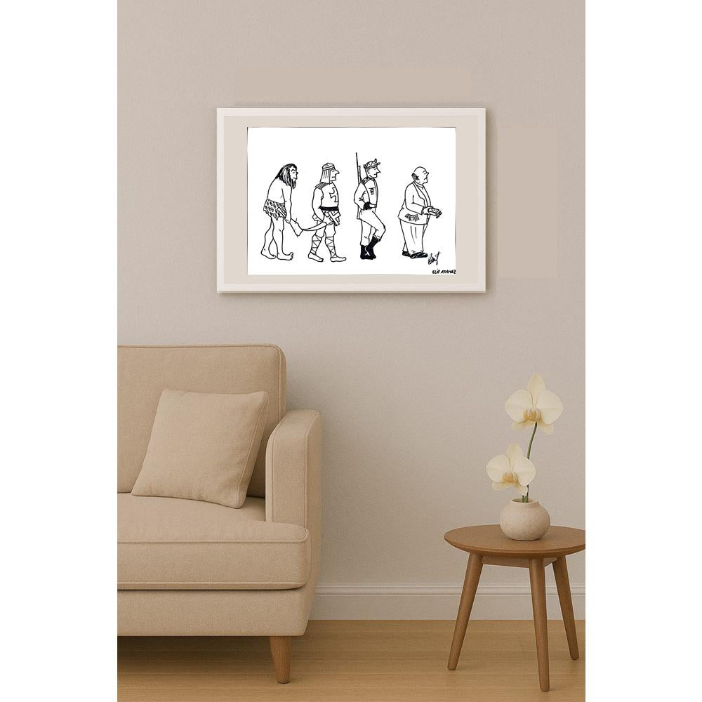 Elif Atamaz 43x30cm Orijinal Karikatür BOD00914