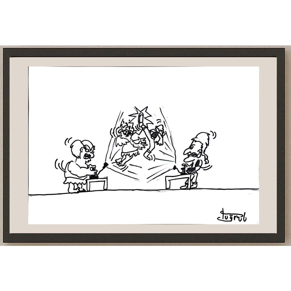 Tuğrul 43x30cm Orijinal Karikatür BOD00917