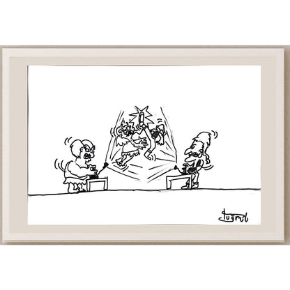 Tuğrul 43x30cm Orijinal Karikatür BOD00917