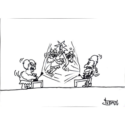 Tuğrul 43x30cm Orijinal Karikatür BOD00917