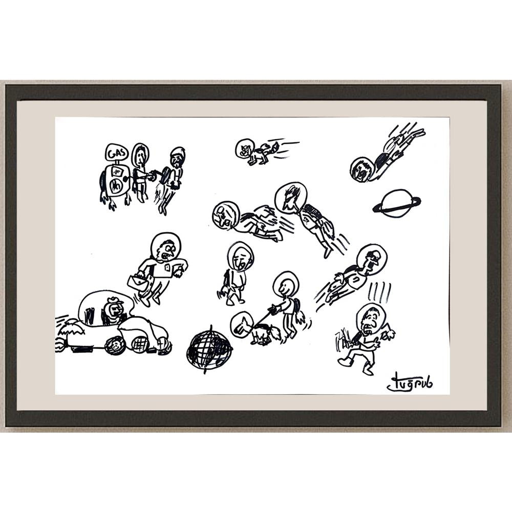 Tuğrul 43x30cm Orijinal Karikatür BOD00919