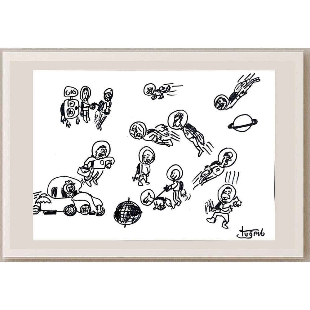 Tuğrul 43x30cm Orijinal Karikatür BOD00919