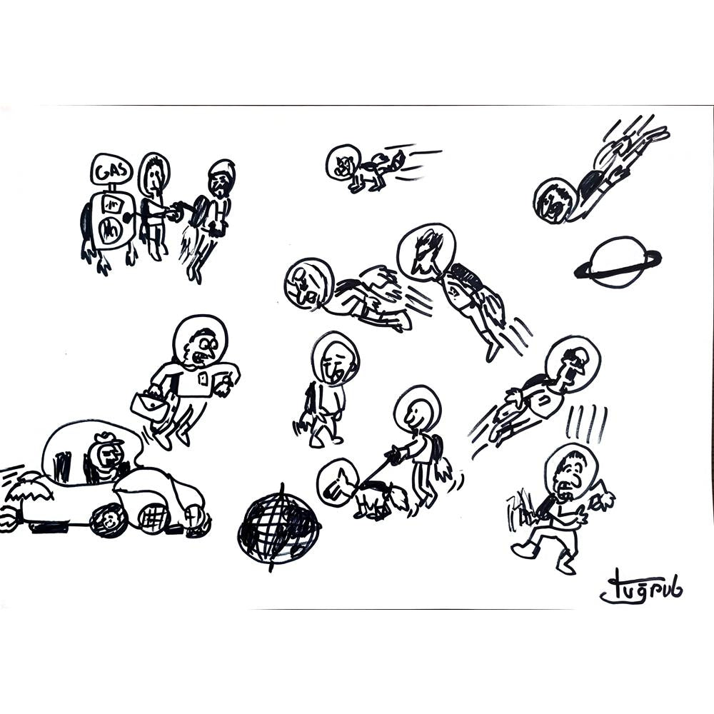 Tuğrul 43x30cm Orijinal Karikatür BOD00919
