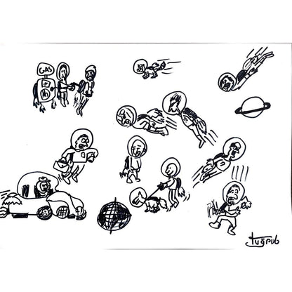 Tuğrul 43x30cm Orijinal Karikatür BOD00919