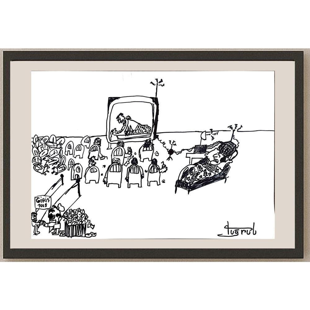 Tuğrul 43x30cm Orijinal Karikatür BOD00920