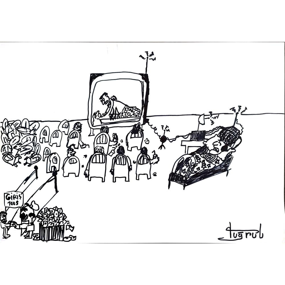 Tuğrul 43x30cm Orijinal Karikatür BOD00920