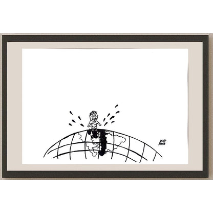 Seyit Kaya 43x30cm Orijinal Karikatür BOD00922