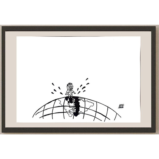 Seyit Kaya 43x30cm Orijinal Karikatür BOD00922