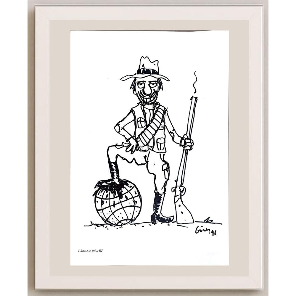 Gökhan Güneş 43x30cm Orijinal Karikatür BOD00925