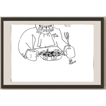 Boğaçhan Alpan 43x30cm Orijinal Karikatür BOD00927