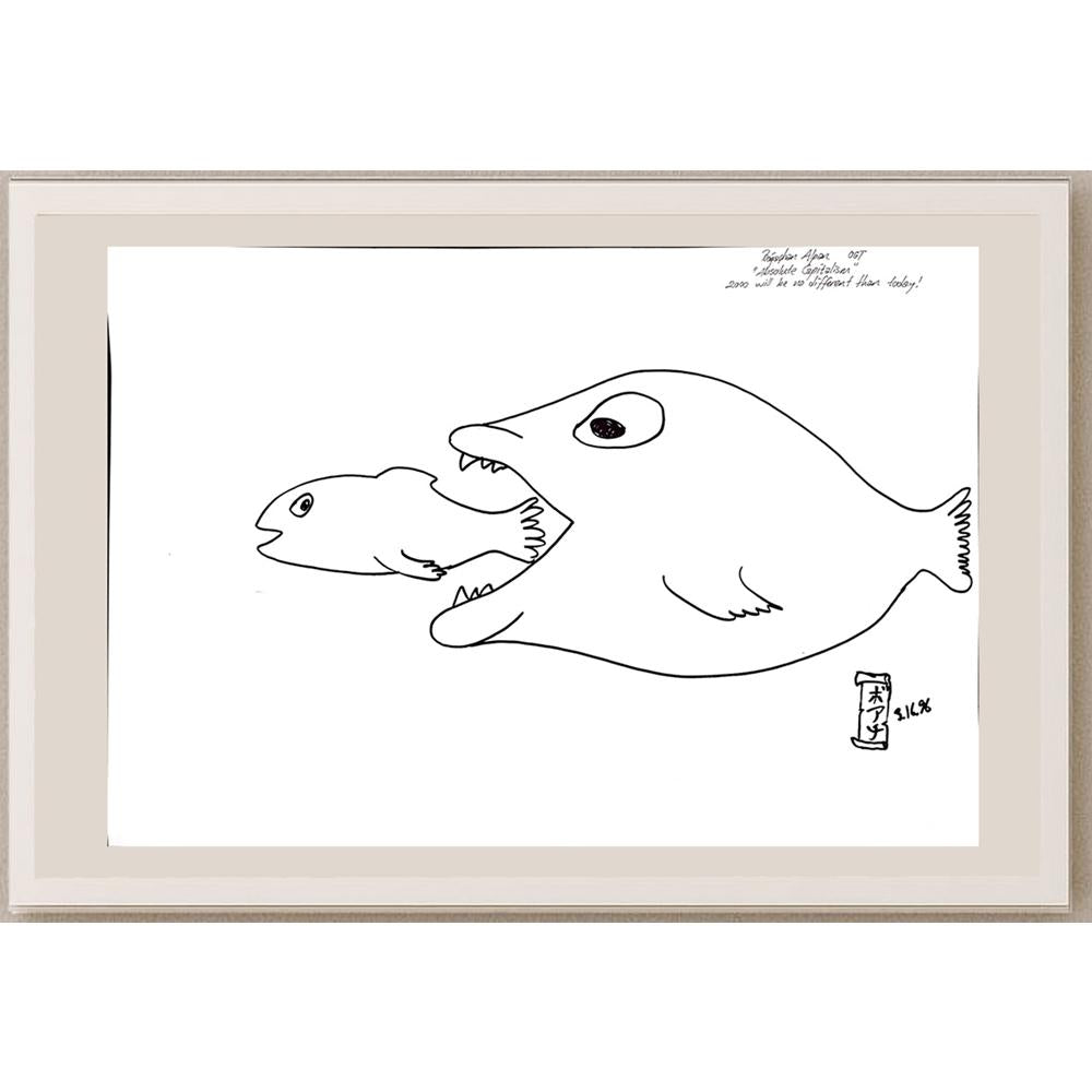 Boğaçhan Alpan 43x30cm Orijinal Karikatür BOD00930