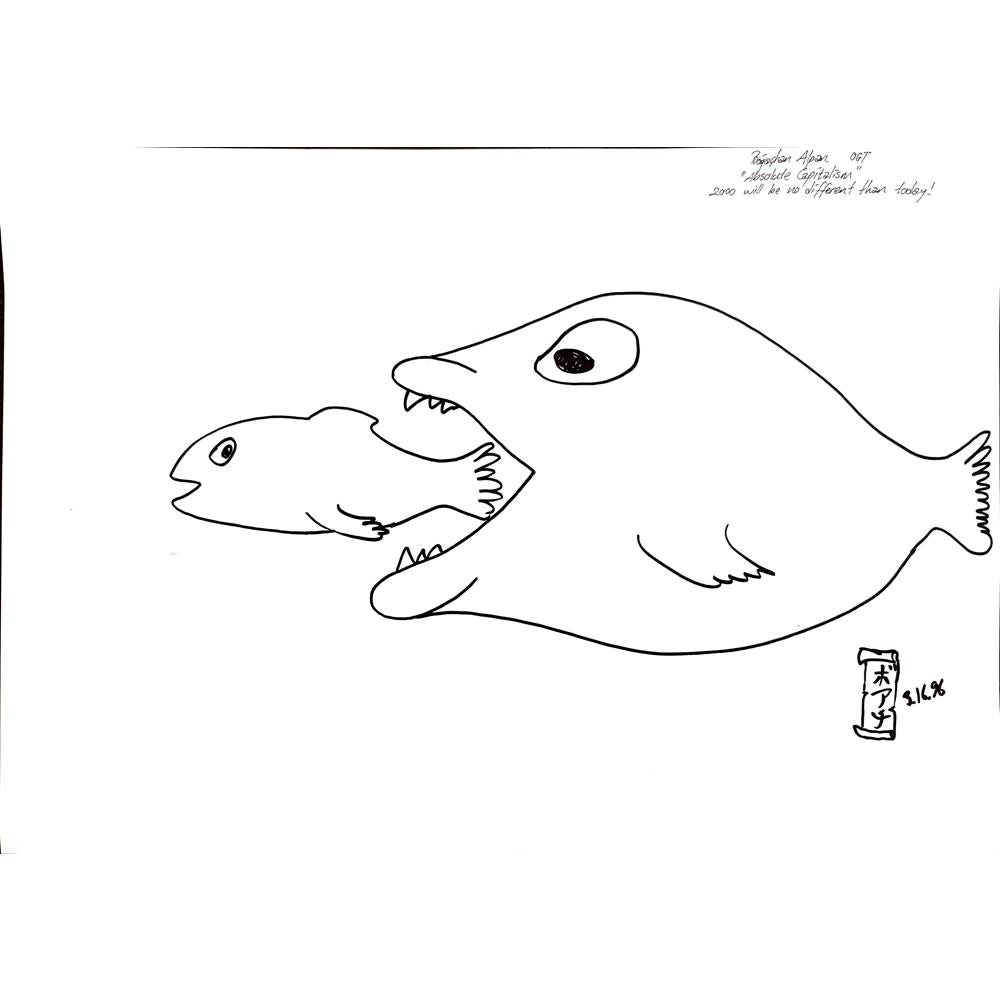 Boğaçhan Alpan 43x30cm Orijinal Karikatür BOD00930