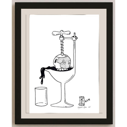 Boğaçhan Alpan 43x30cm Orijinal Karikatür BOD00931