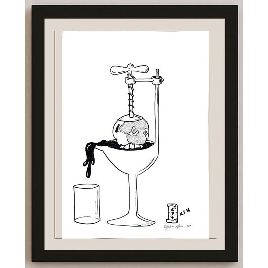 Boğaçhan Alpan 43x30cm Orijinal Karikatür BOD00931