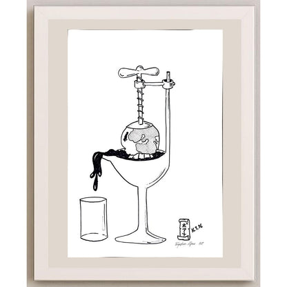 Boğaçhan Alpan 43x30cm Orijinal Karikatür BOD00931