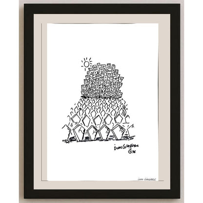 İnan Güngören 43x30cm Orijinal Karikatür BOD00932