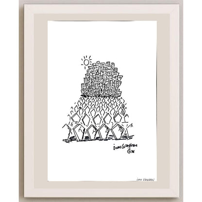 İnan Güngören 43x30cm Orijinal Karikatür BOD00932