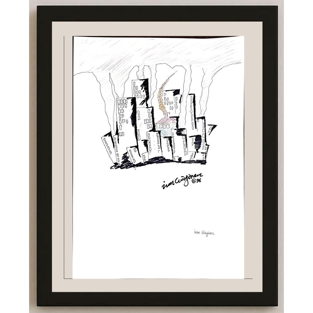 İnan Güngören 43x30cm Orijinal Karikatür BOD00933