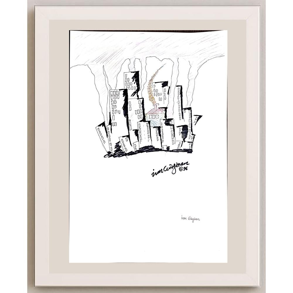 İnan Güngören 43x30cm Orijinal Karikatür BOD00933
