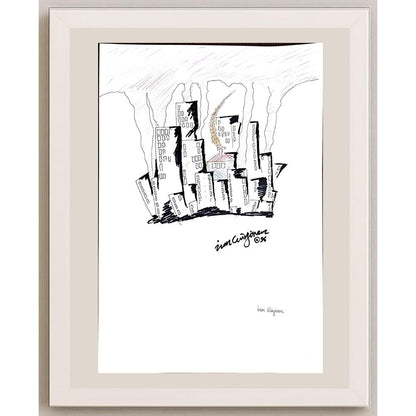 İnan Güngören 43x30cm Orijinal Karikatür BOD00933