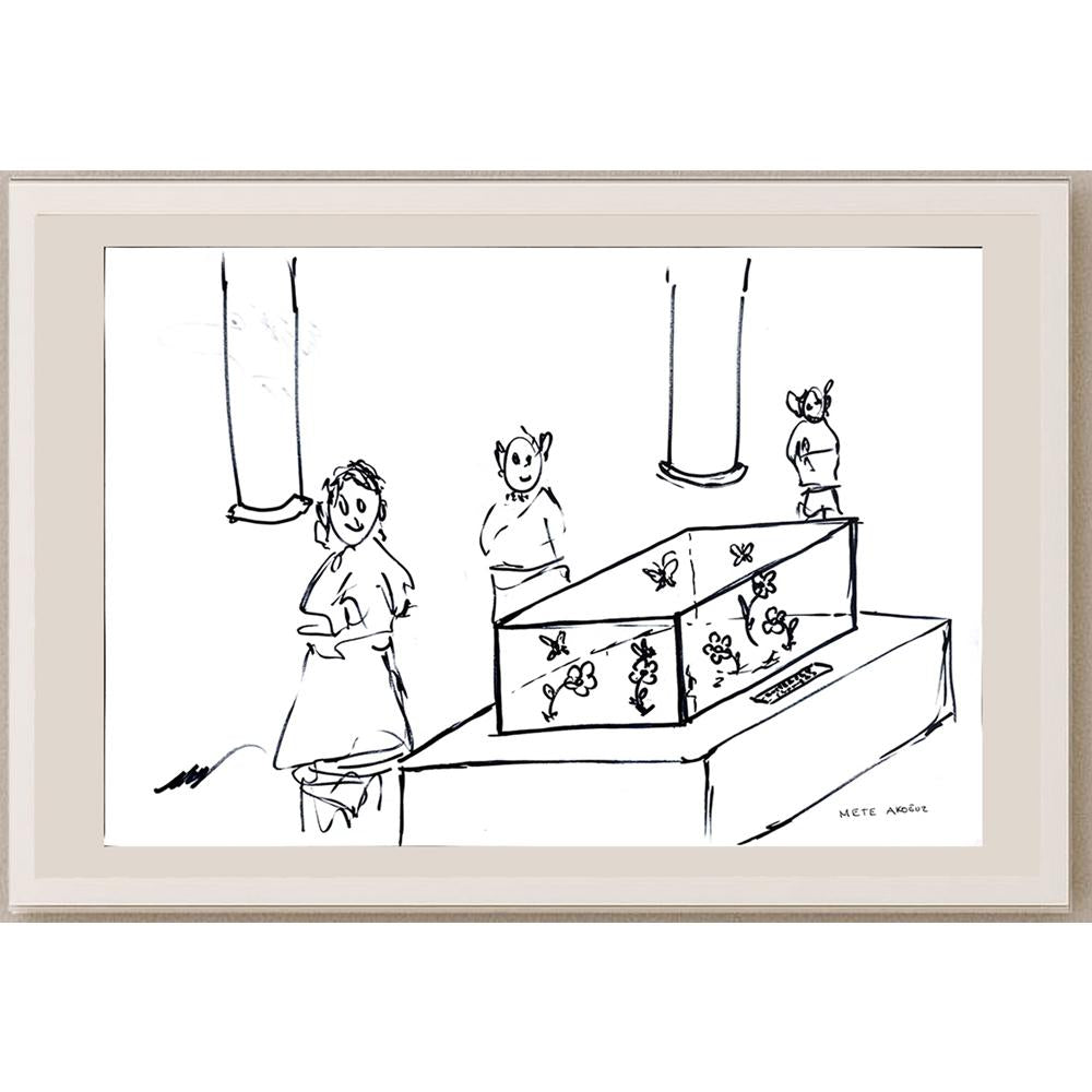 Mete Akoğuz 43x30cm Orijinal Karikatür BOD00935