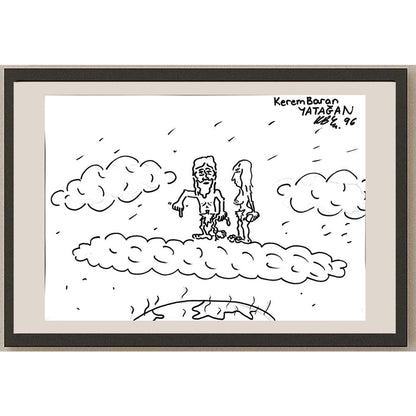 Kerem Baran Yatağan 43x30cm Orijinal Karikatür BOD00936