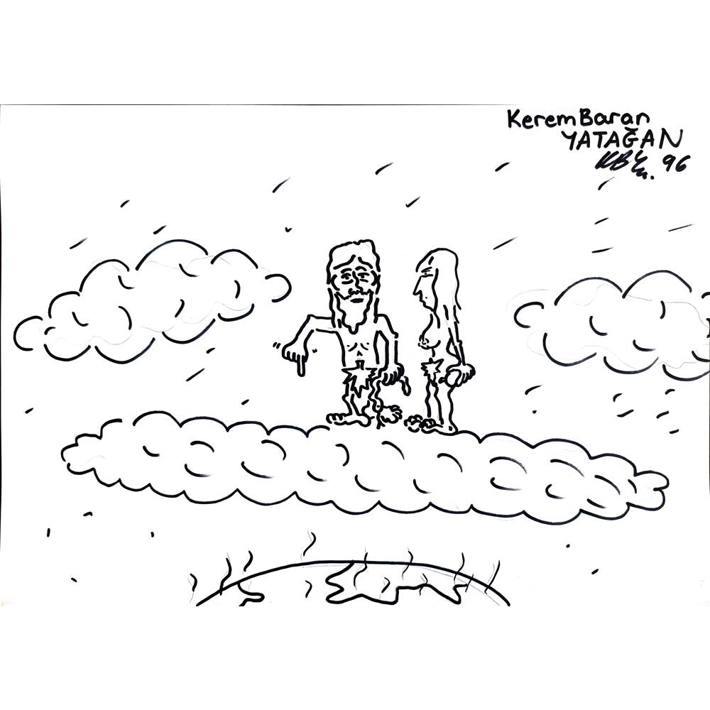 Kerem Baran Yatağan 43x30cm Orijinal Karikatür BOD00936