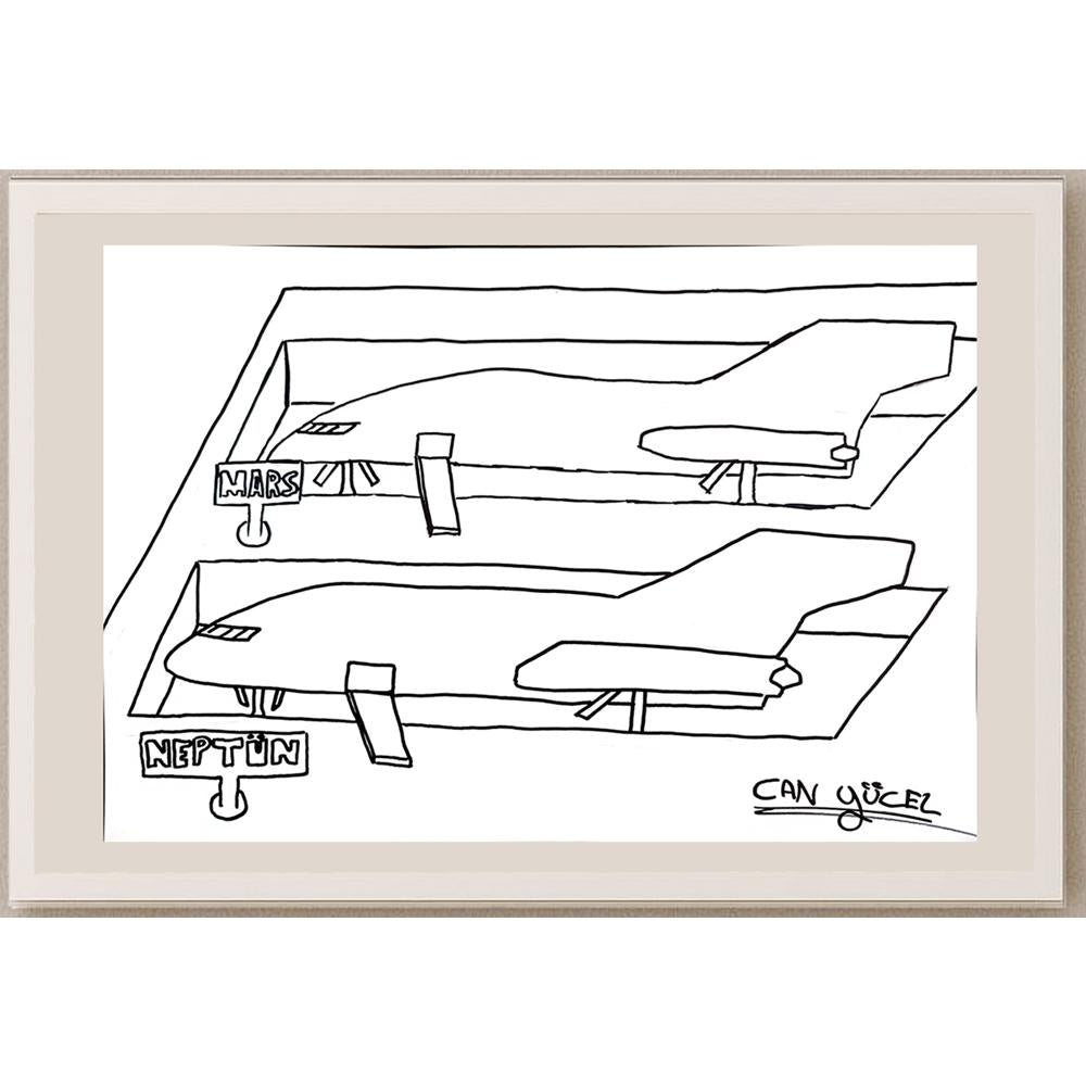 Can Yücel 43x30cm Orijinal Karikatür BOD00937