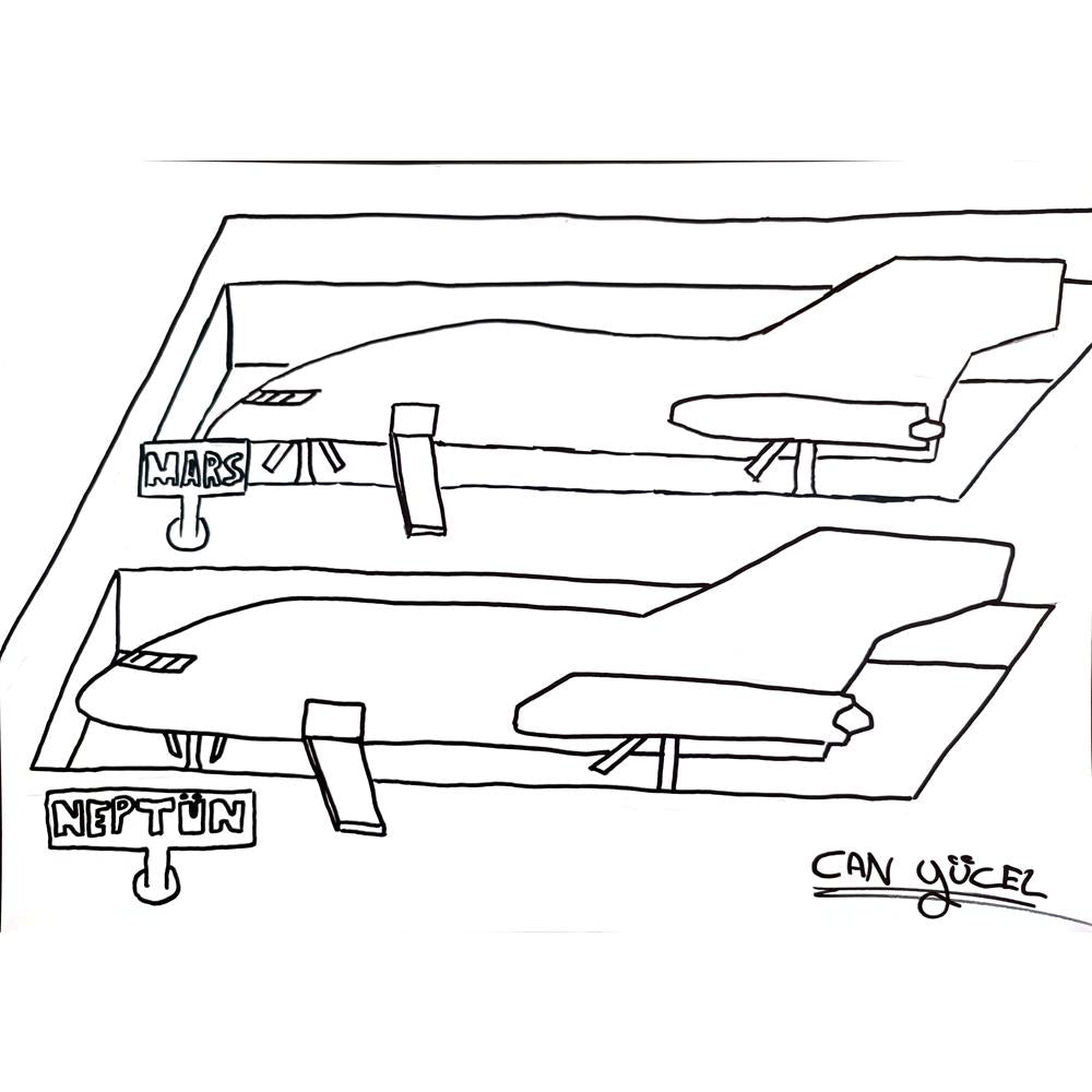 Can Yücel 43x30cm Orijinal Karikatür BOD00937