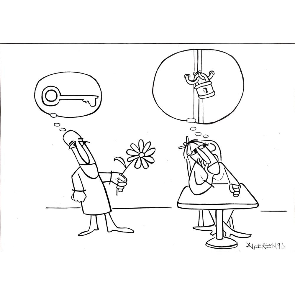 Alperen 35x25cm Orijinal Karikatür BOD00938