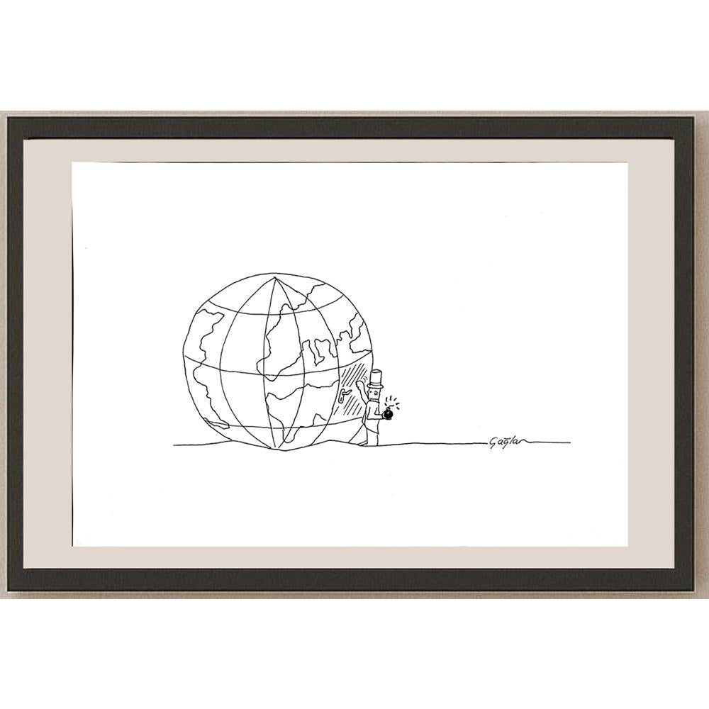 Çağlar Gözüaçık 35x25cm Orijinal Karikatür BOD00939
