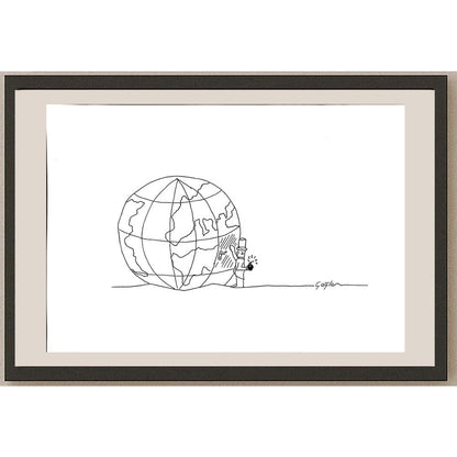 Çağlar Gözüaçık 35x25cm Orijinal Karikatür BOD00939