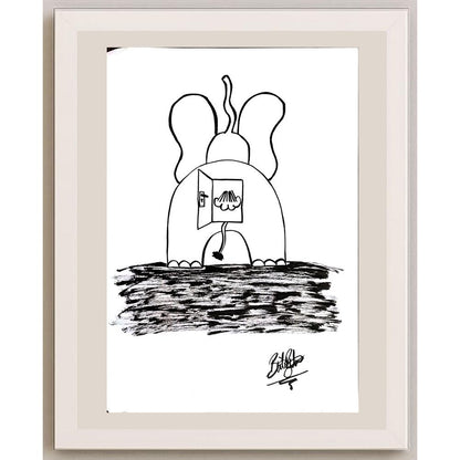 Bülent Bulut 29x21cm Orijinal Karikatür BOD00941