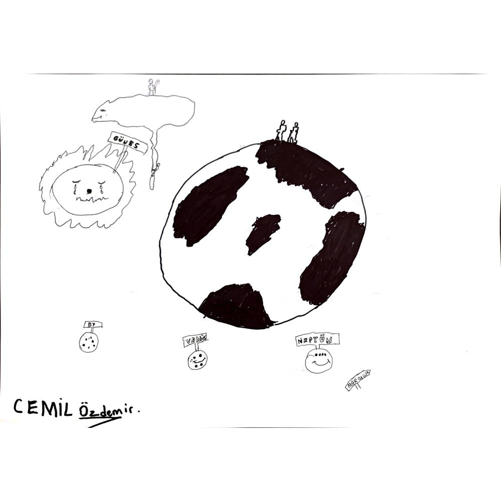 Cemil Özdemir 43x30cm Orijinal Karikatür BOD00942