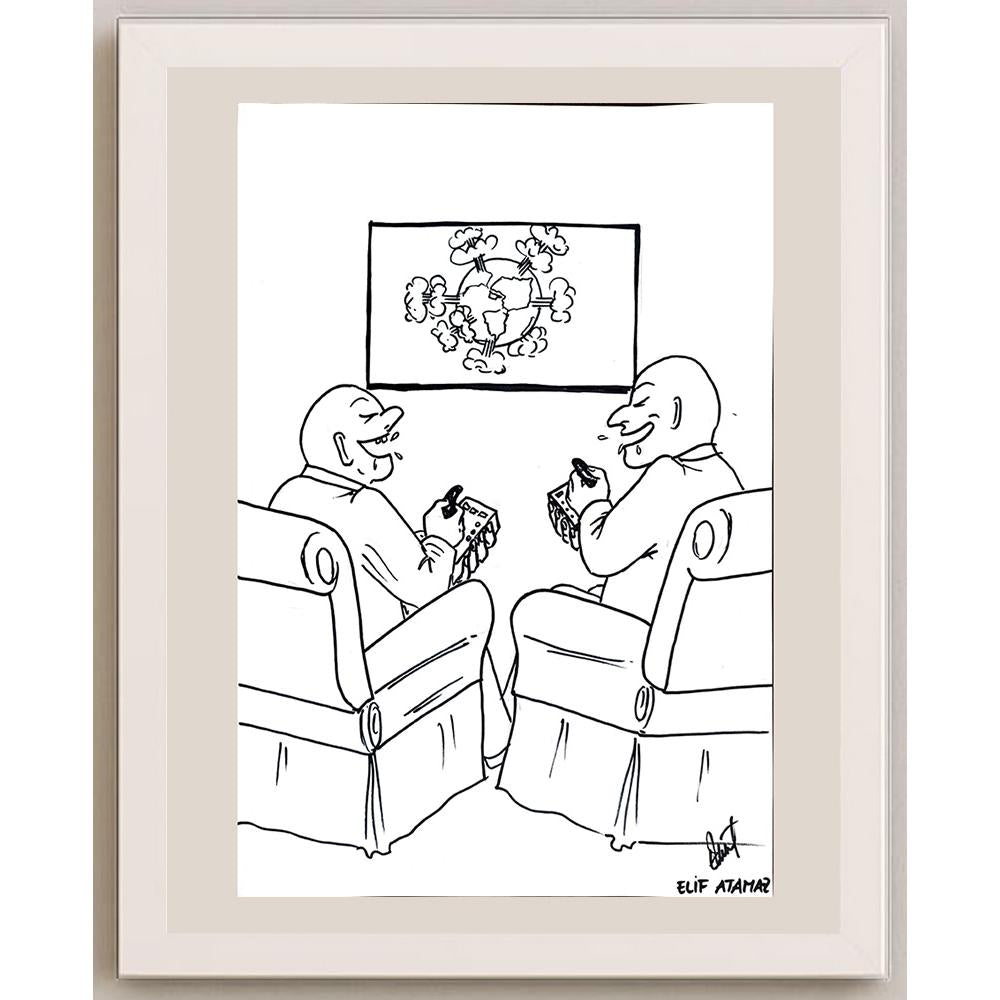 Elif Atamar 43x30cm Orijinal Karikatür BOD00943