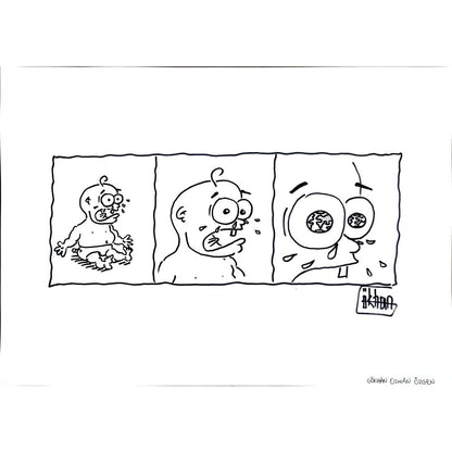 Gökhan Osman Özgen 43x30cm Orijinal Karikatür BOD00945