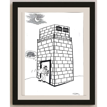 Ali Erdem 35x25cm Orijinal Karikatür BOD00947