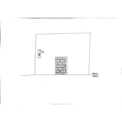 Melike Orhan 35x25cm Orijinal Karikatür BOD00950