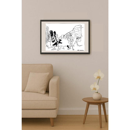 Uğur Sertçelik 43x30cm Orijinal Karikatür BOD00951